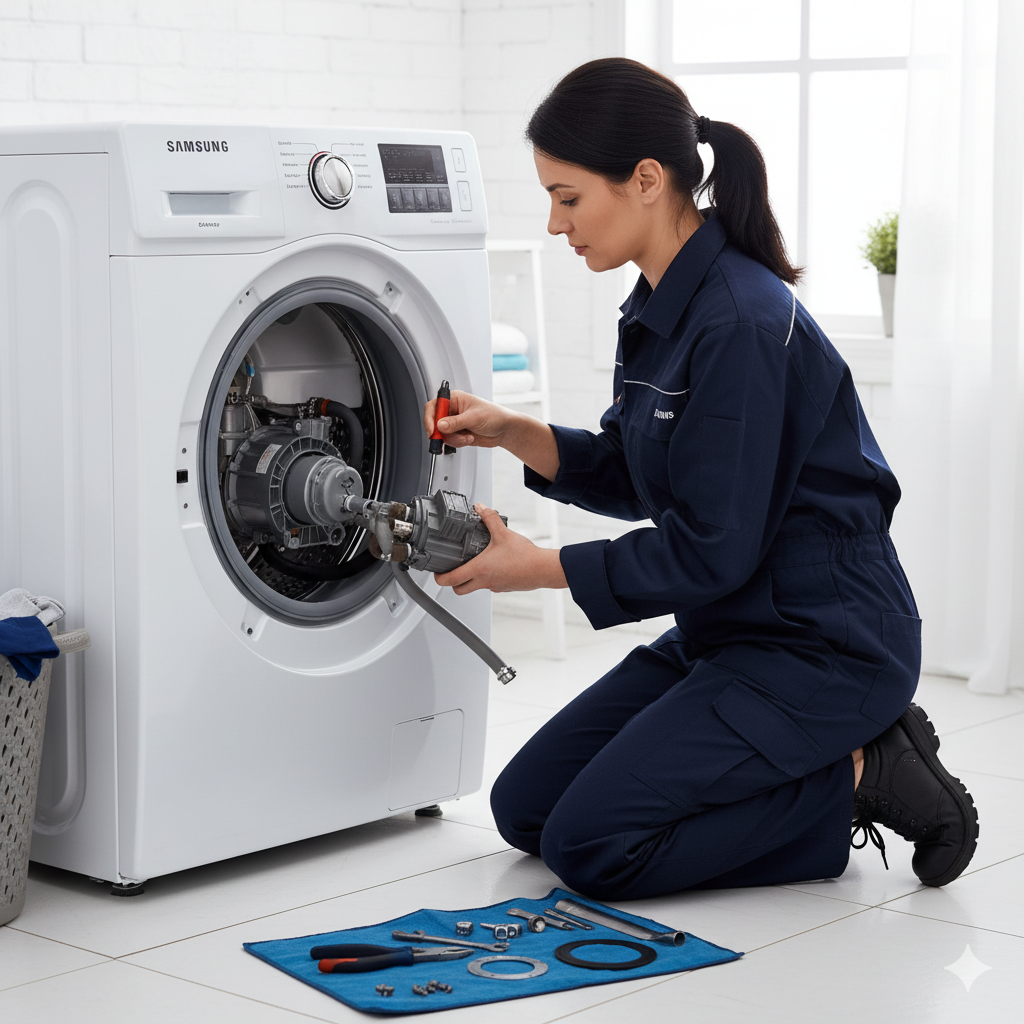 Замена сливного насоса в стиральной машине Samsung EcoBubble