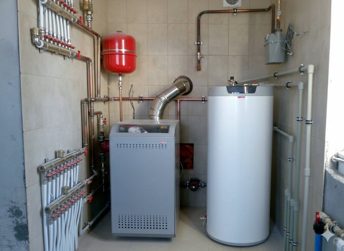 Новый котел Navien Ace, установленный в квартире