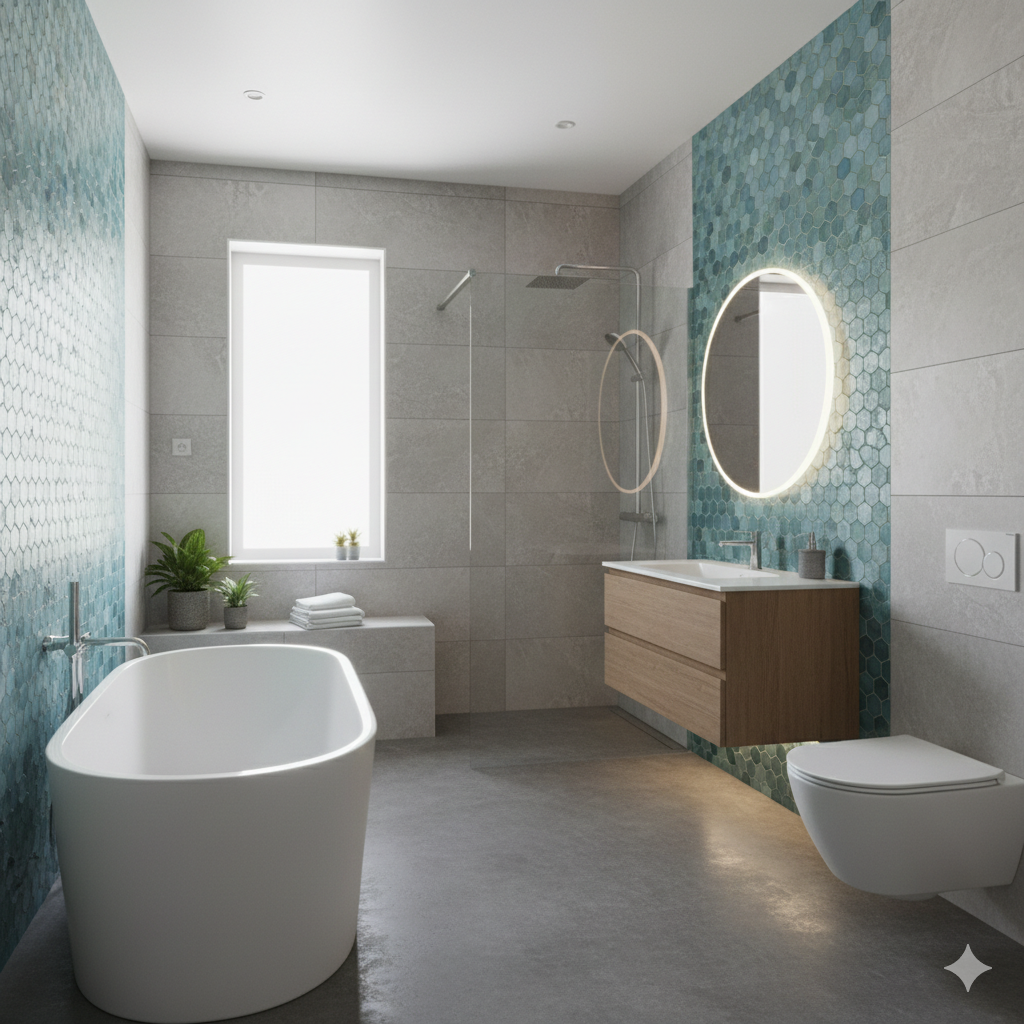 Капитальный ремонт ванной комнаты и санузла под ключ в Алматы