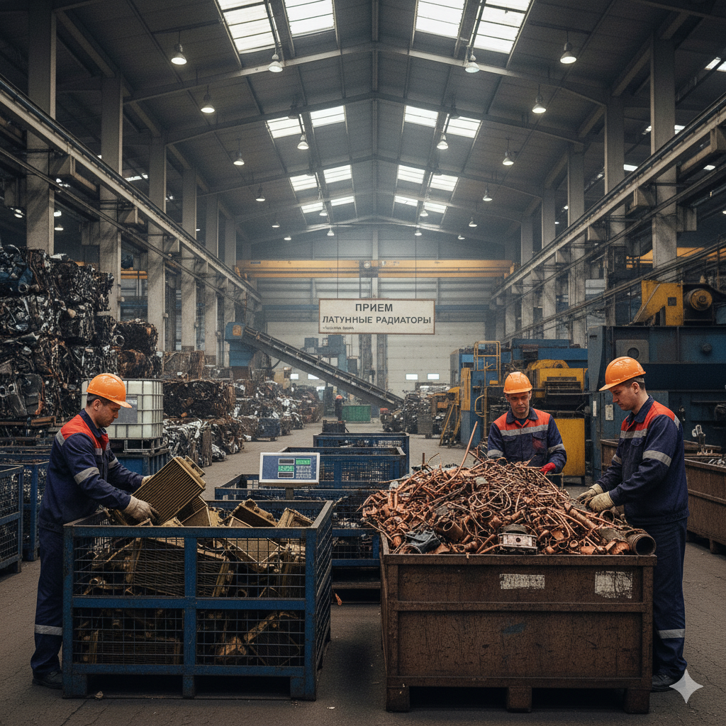 Фото латунных радиаторов и микс-меди