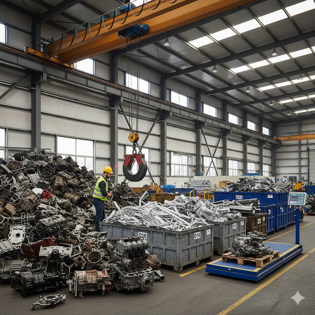 Фото алюминиевых частей двигателя и моторного лома