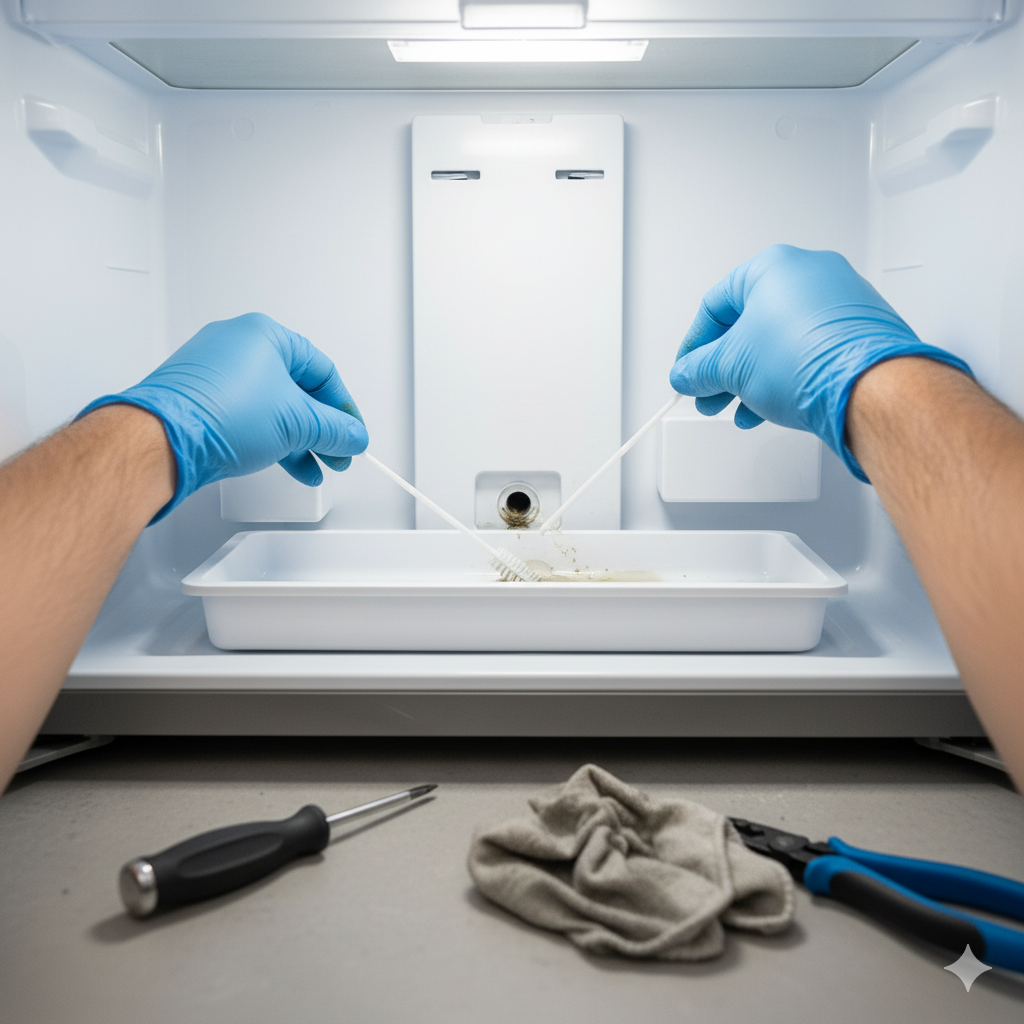 Чистка дренажа холодильника Beko в Бостандыкском районе