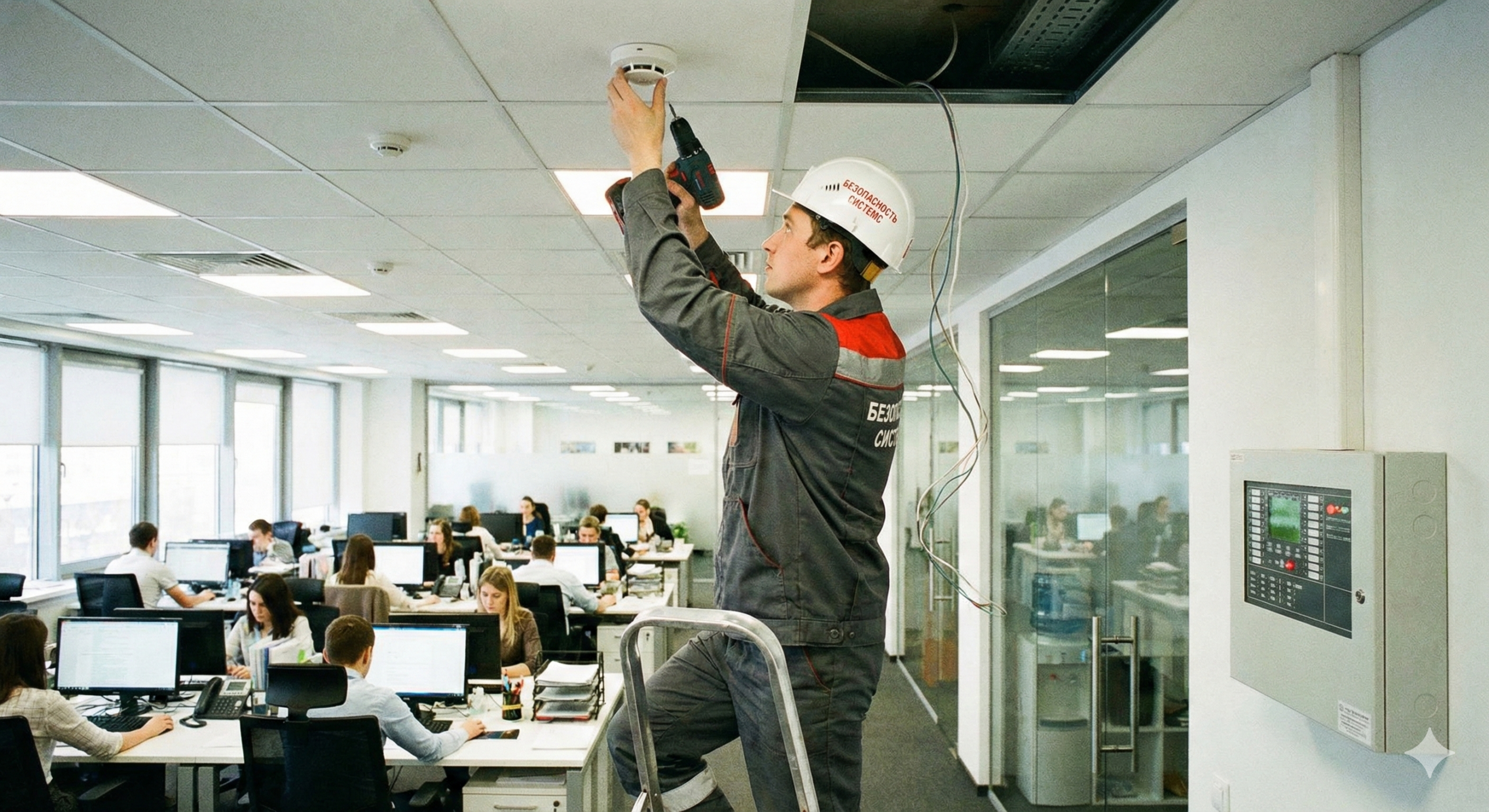 Пожарная сигнализация монтаж