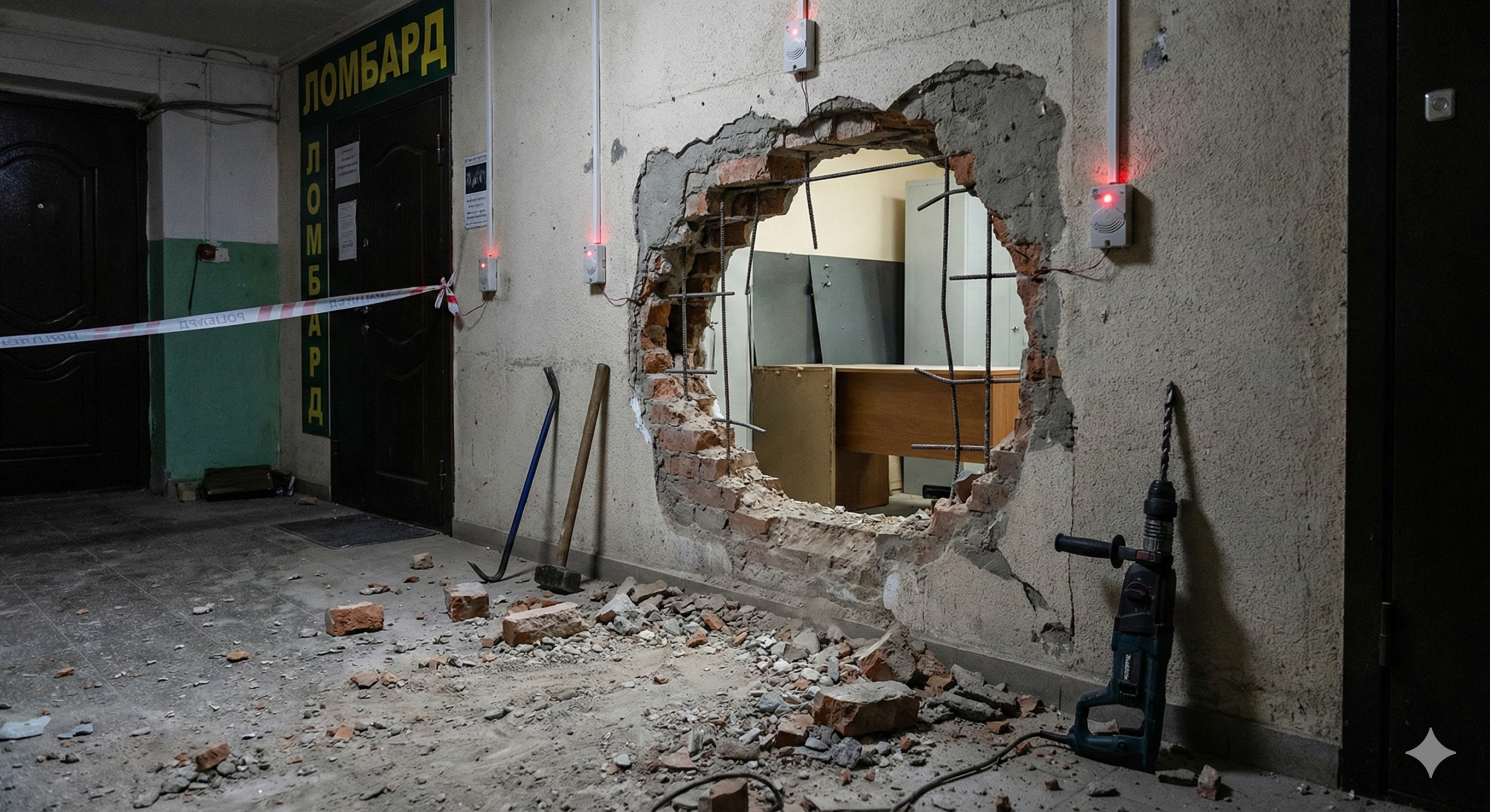 Попытка проникновения в ломбард в Ауэзовском районе