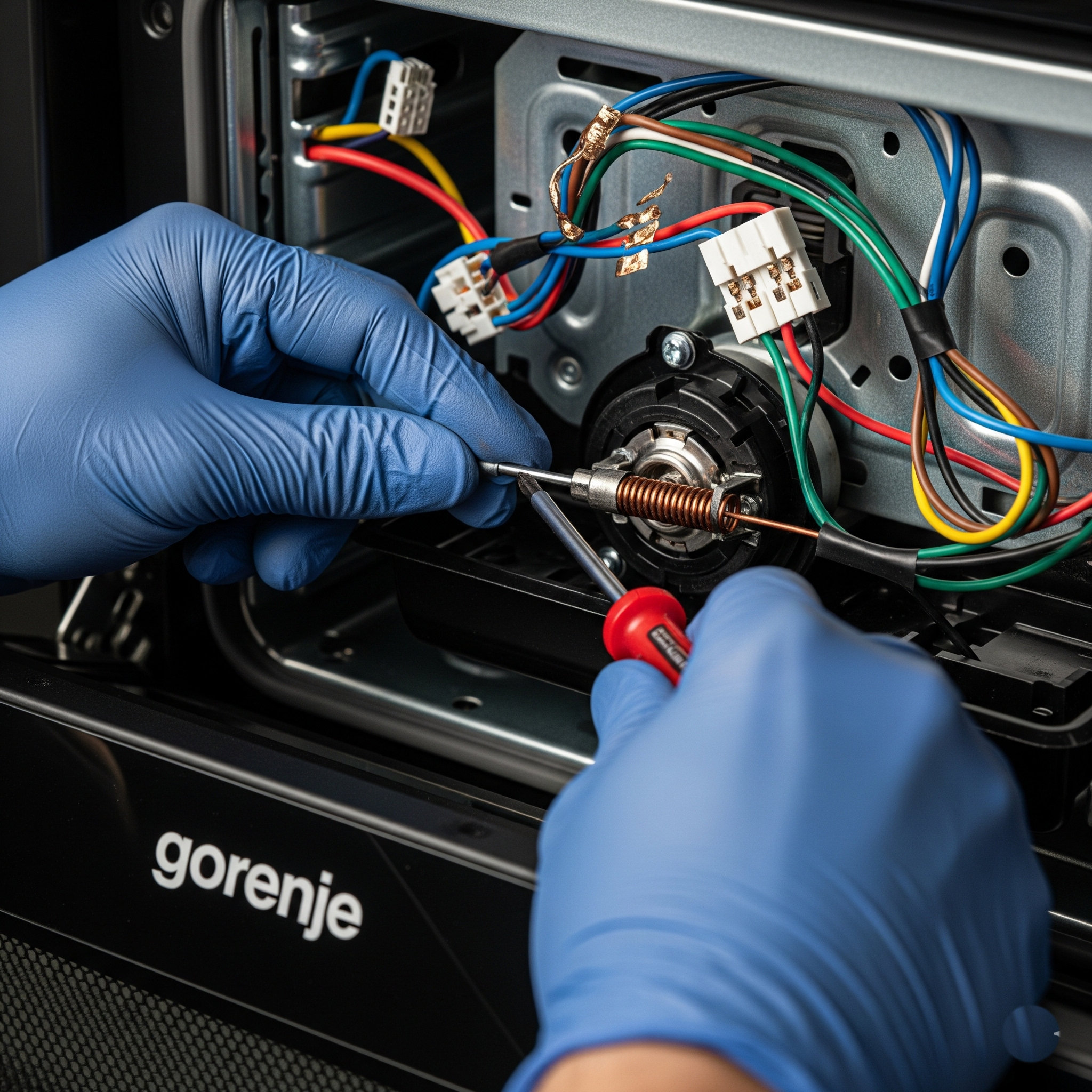 Замена датчика температуры в духовом шкафу Gorenje