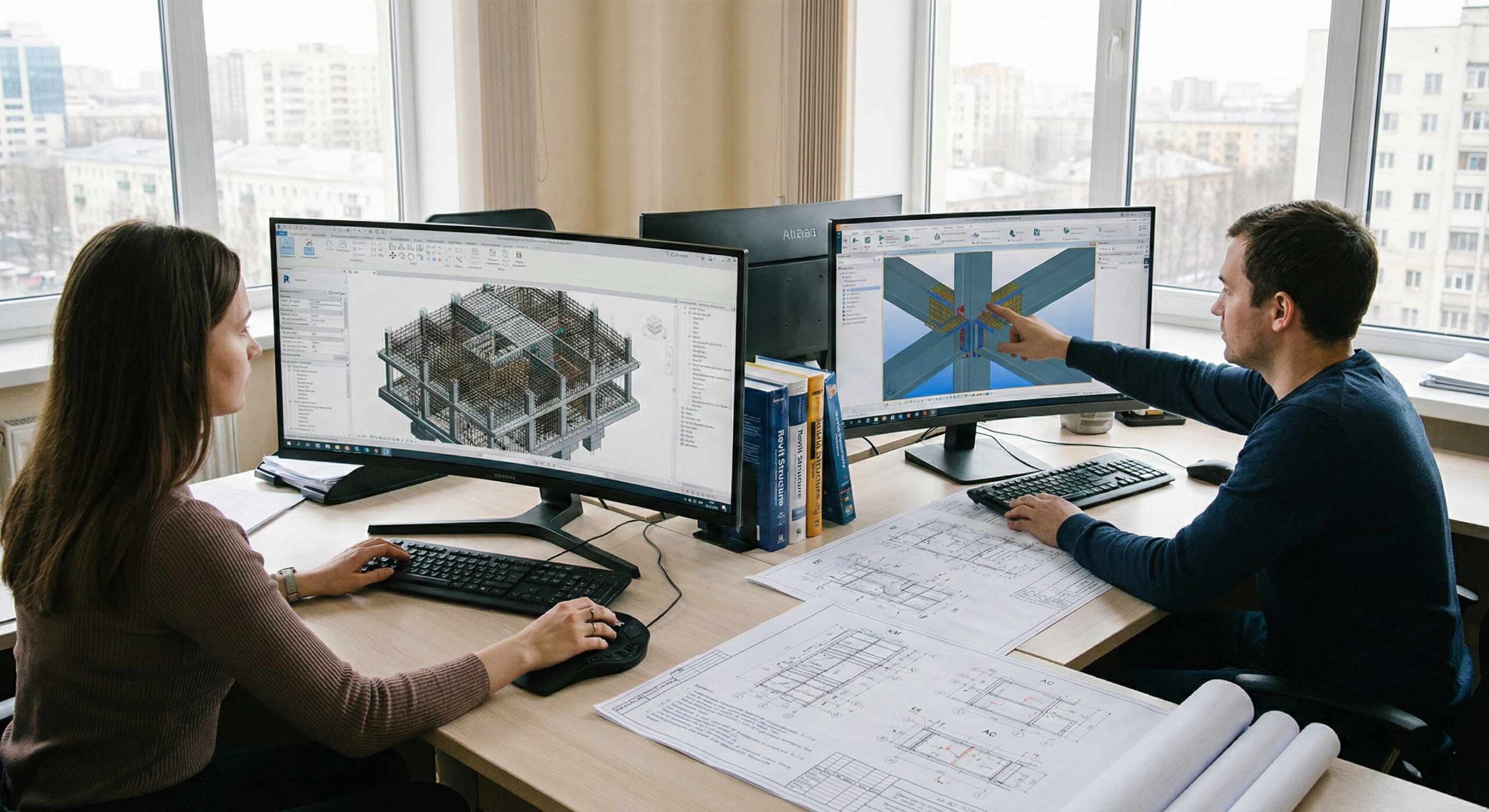 Разработка разделов КЖ, КМ, АС в Revit и Tekla