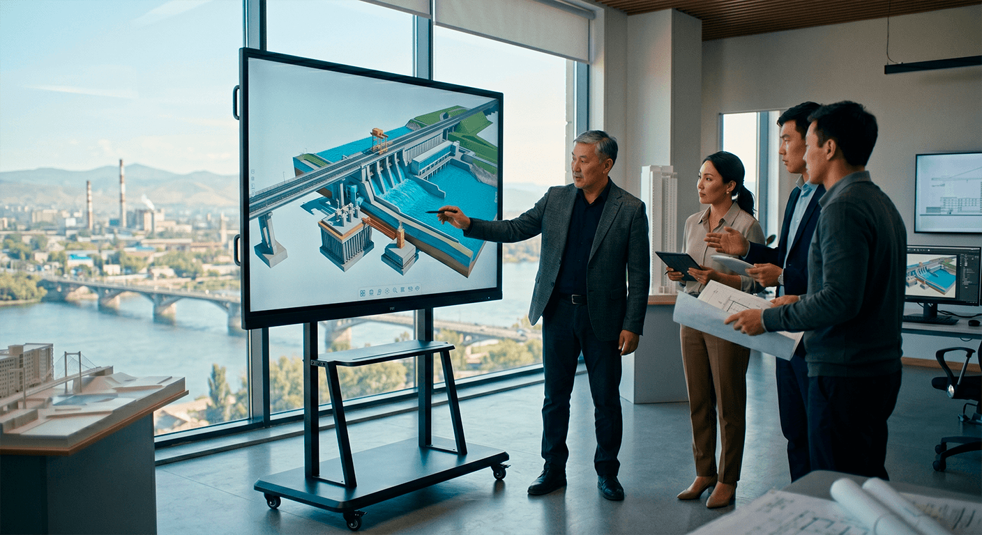 4K панель ActivPanel 9 для проектного института в Усть-Каменогорске