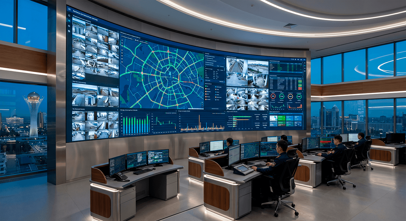 Видеостена Barco TruePix для ситуационного центра в Астане