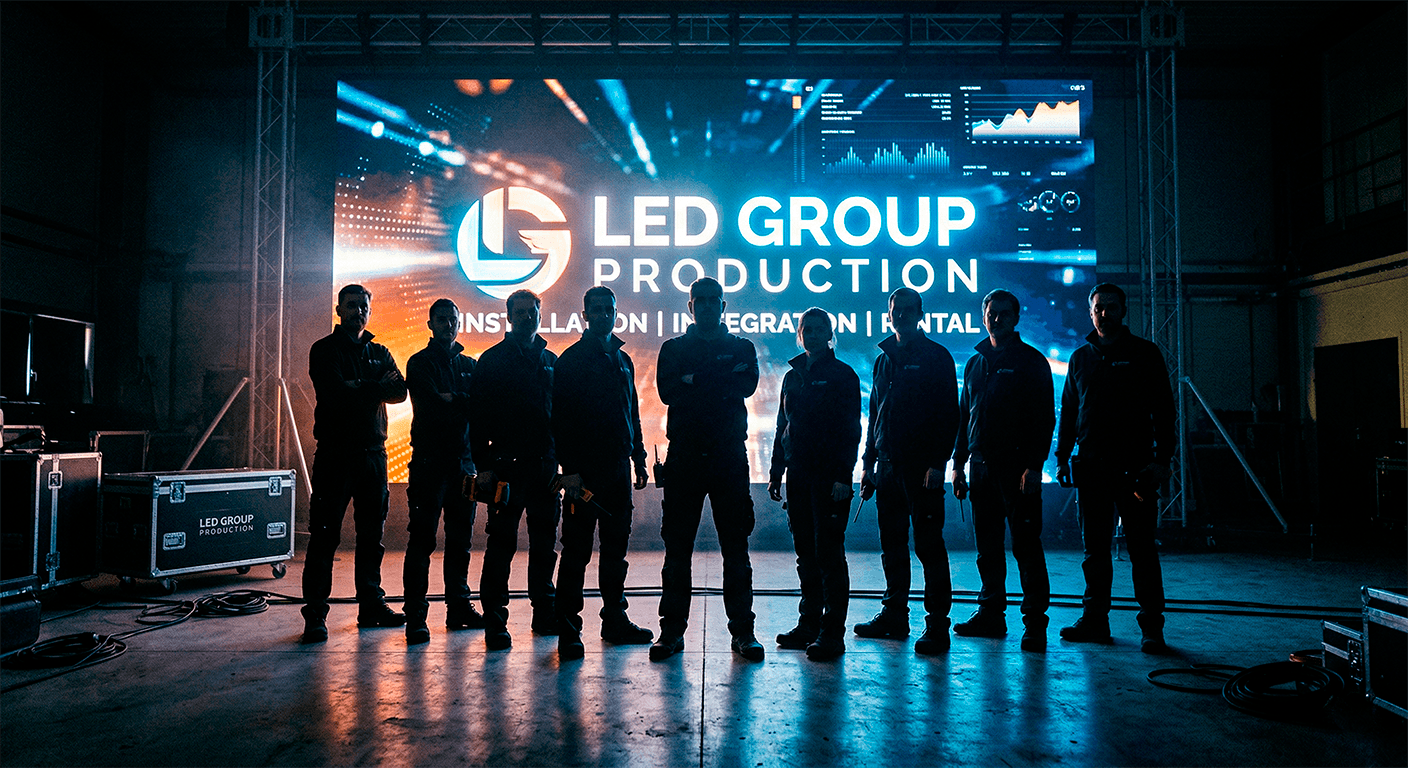 Команда специалистов по интерактивным панелям Led Group Алматы