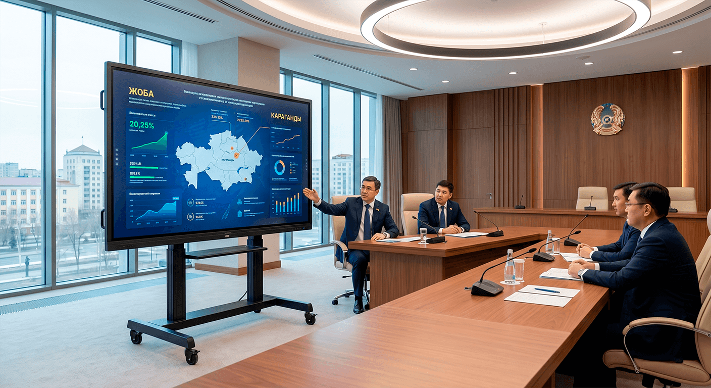 Инсталляция iiyama 86 дюймов с OPS Компьютером для акимата