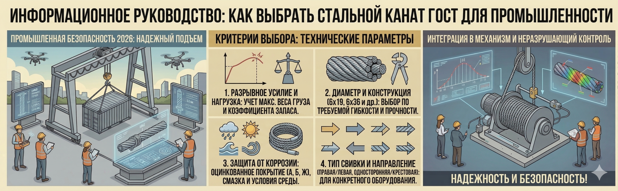 Стальные канаты ГОСТ в бухтах