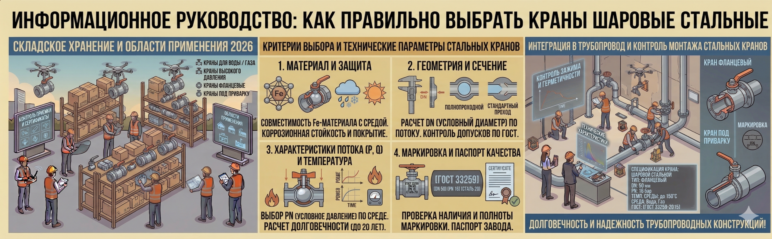 Стальные шаровые краны