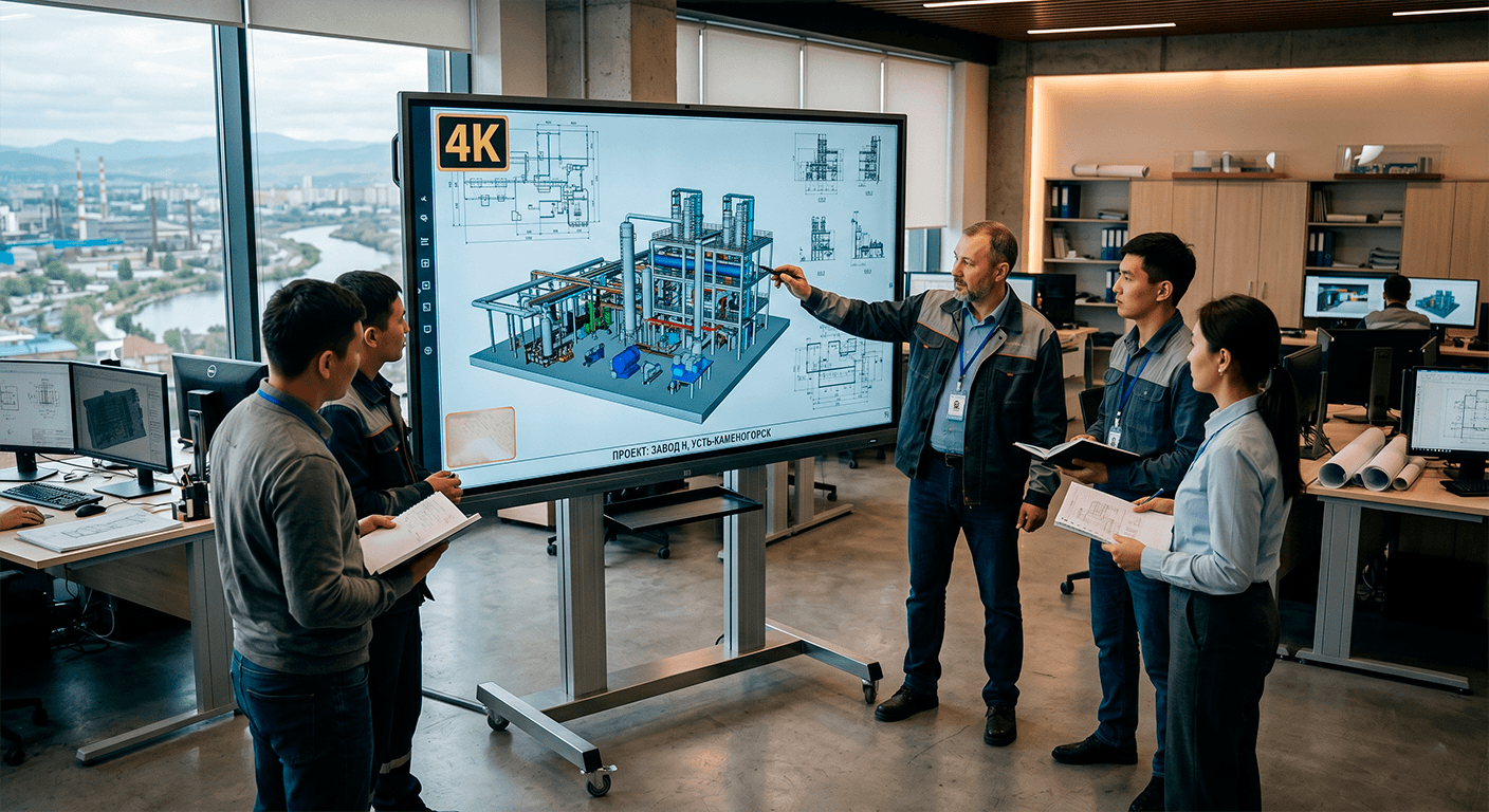 4K панель Samsung WAC для проектного института в Усть-Каменогорске