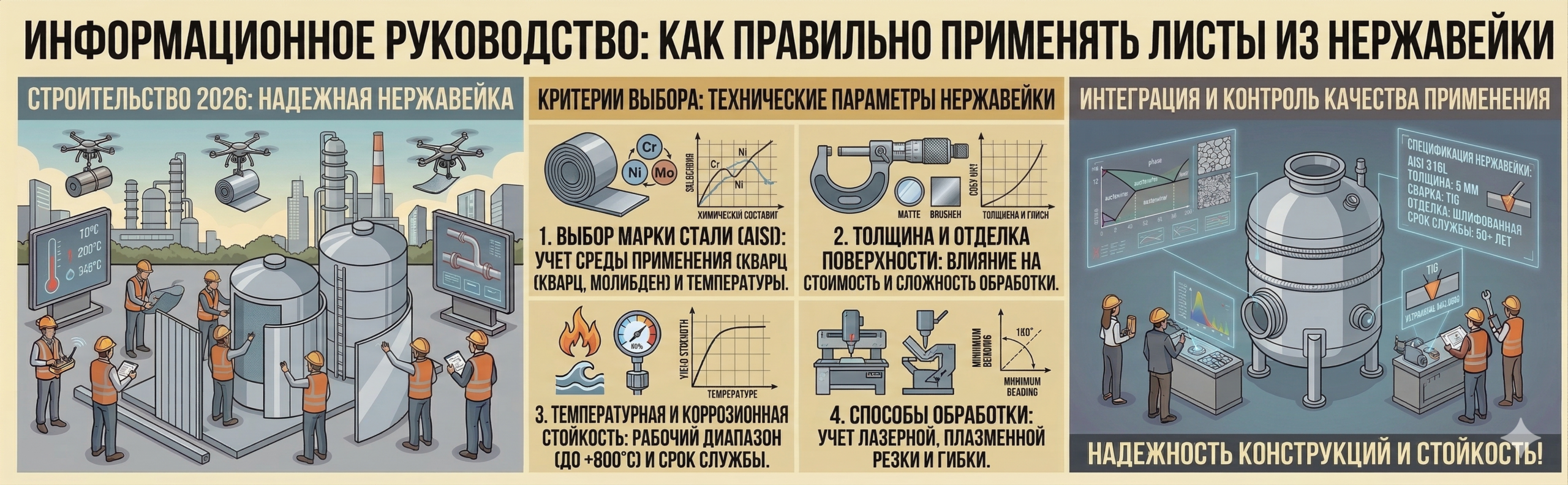 Листы из нержавеющей стали на складе