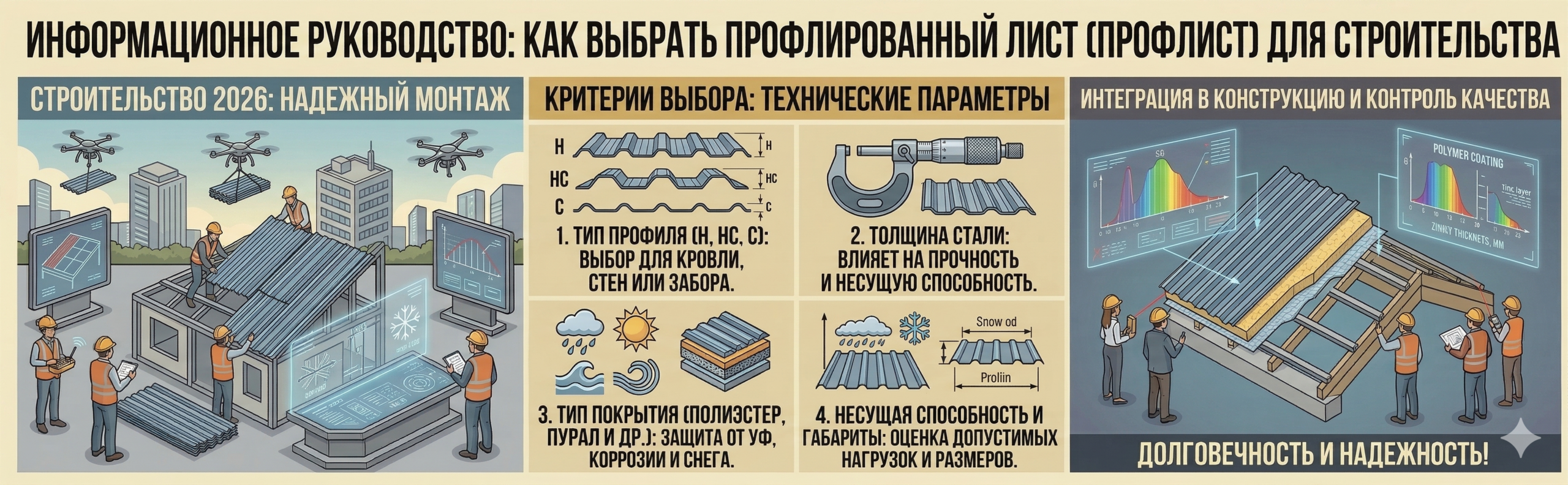 Профлист (профнастил) в стопках