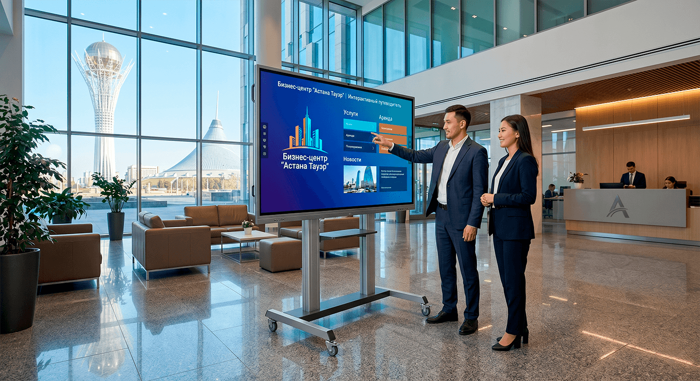 Установка iiyama ProLite в переговорной БЦ Абу-Даби Плаза