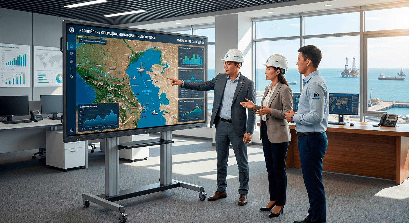 Инсталляция iiyama 65 дюймов с OPS Компьютером в Актау