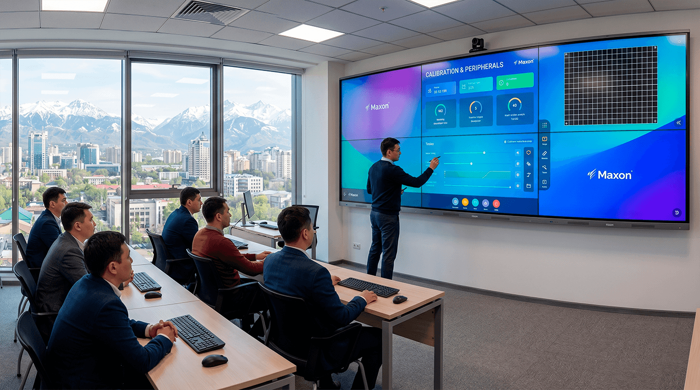 Оснащение тренинг-центра дисплеями Maxon Smart Panel