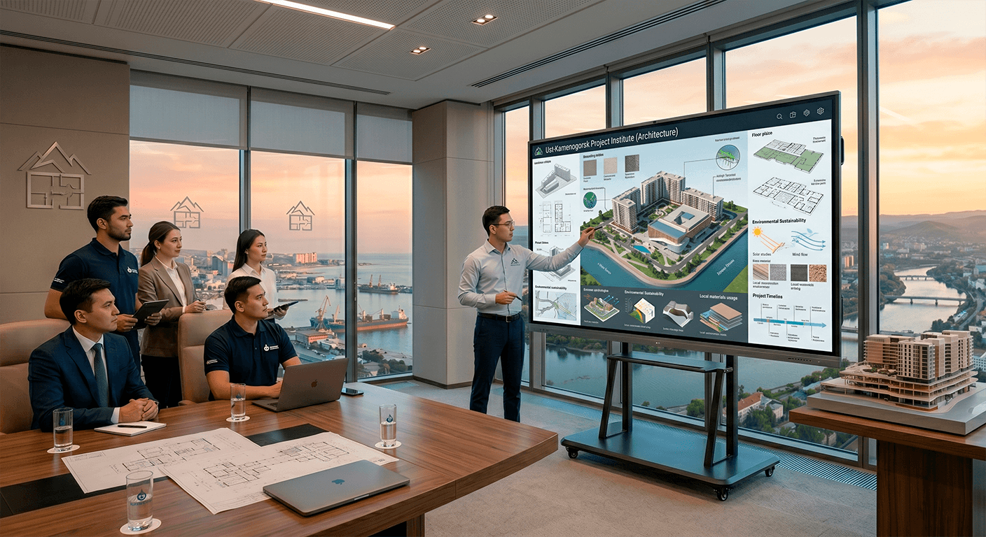 4K панель XG Vision Board для проектного института в Усть-Каменогорске
