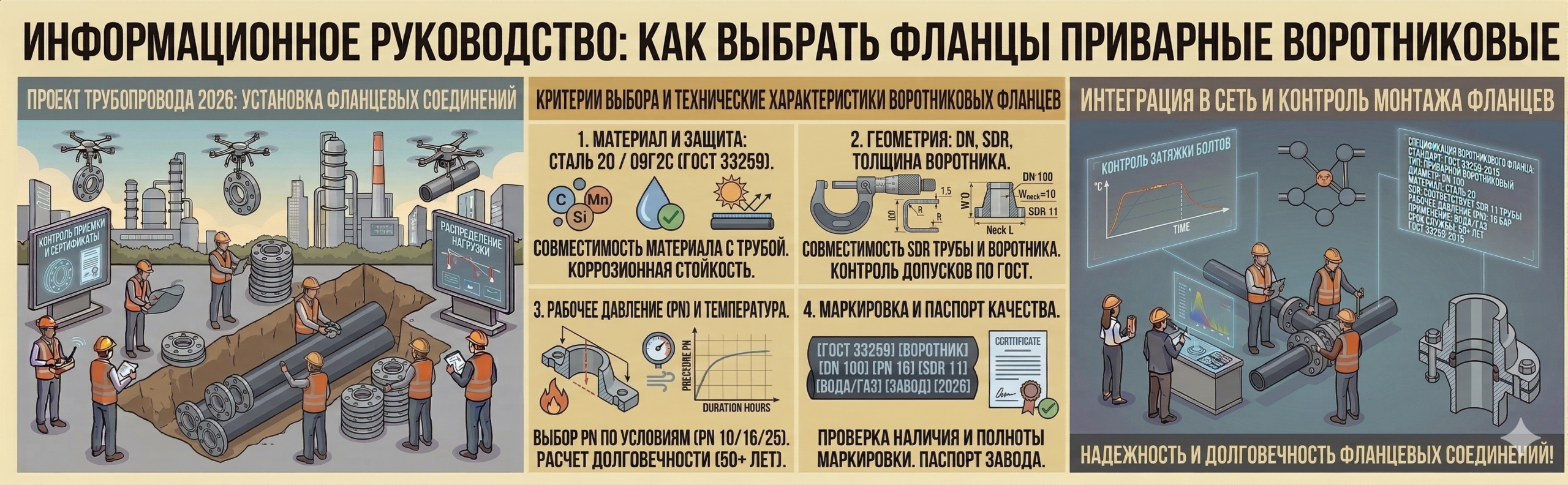 Фланцы приварные стальные и нержавеющие