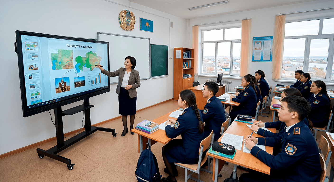 Оснащение лицея смарт-досками Promethean в Семее