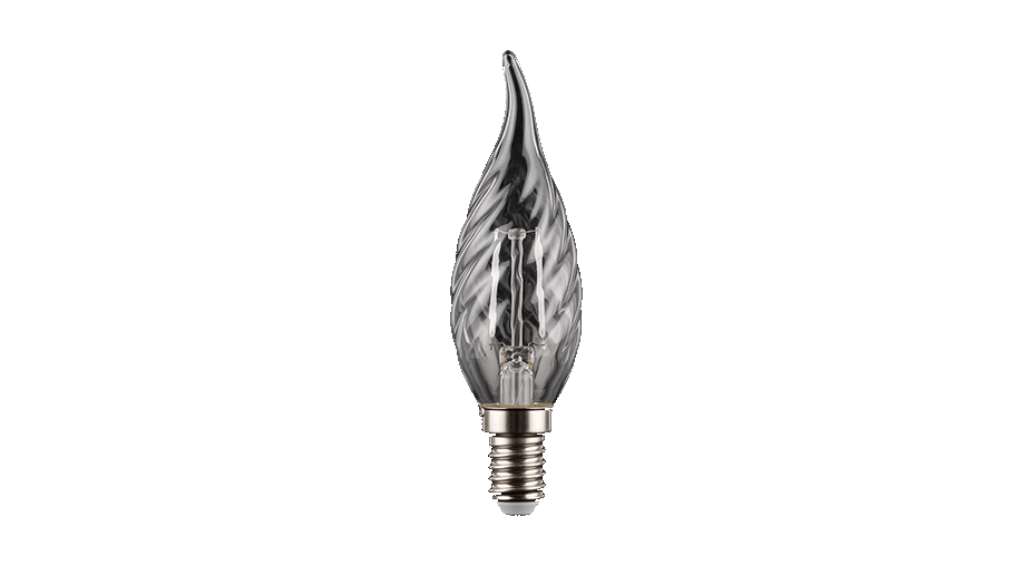 Лампа светодиодная SVC LED CB35-9W-E14-6500K Свеча на ветру
