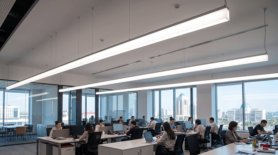 Комплектация БЦ профильными светильниками Световые Технологии INLINE LED