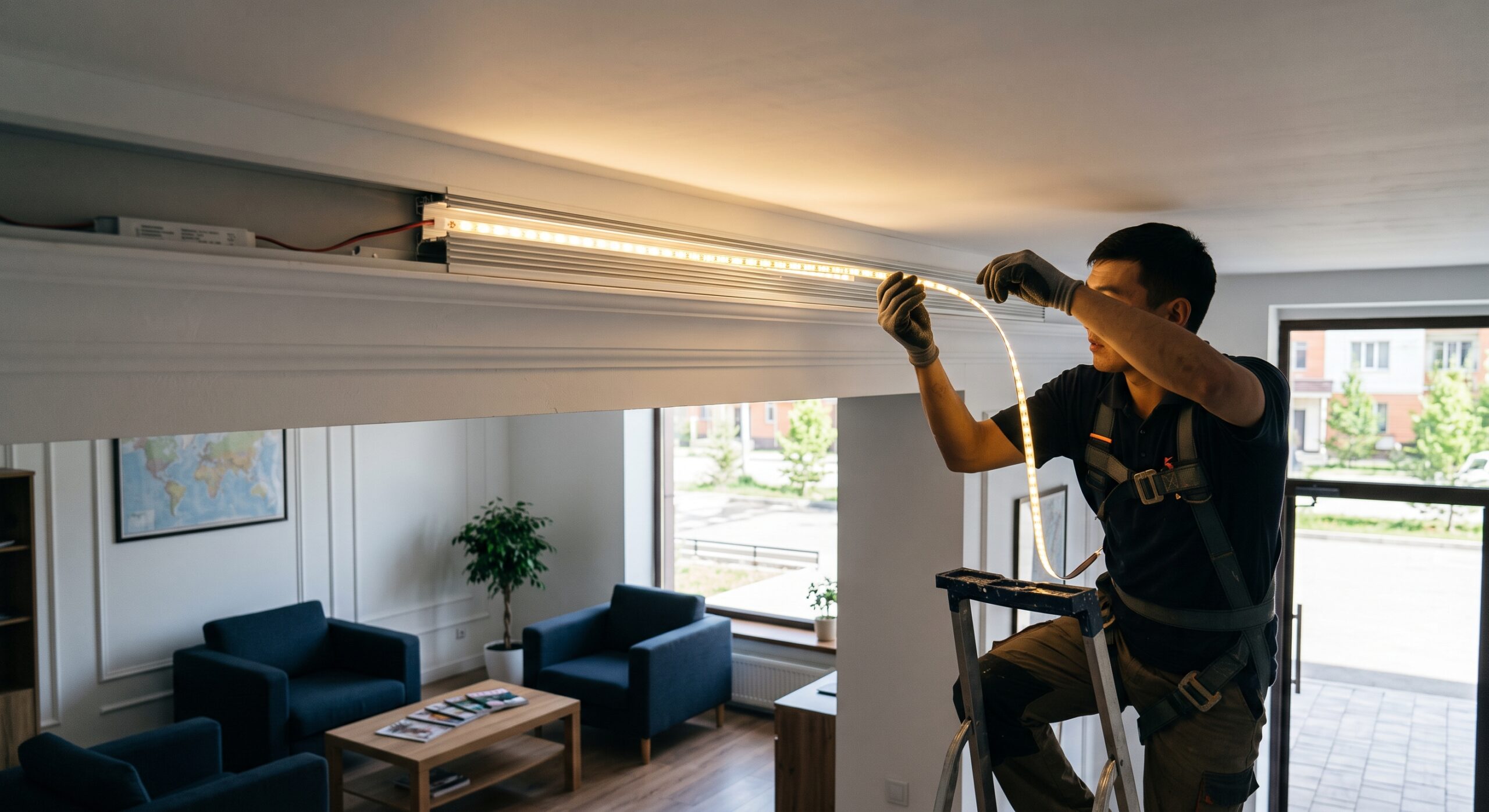 Закарнизное освещение Megalight 24V в Узынагаше